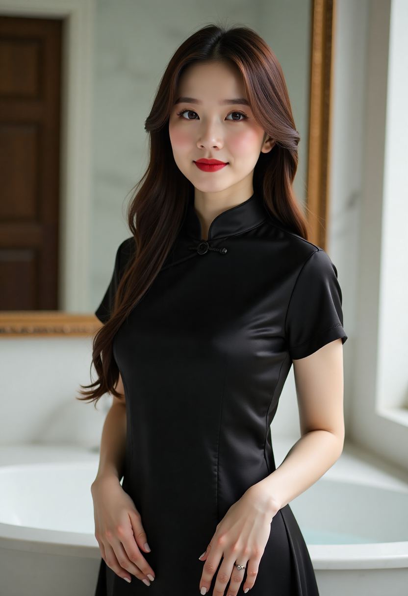 美淑在书店整理旧书
